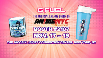 G FUEL is the Official Energy Drink of Anime NYC