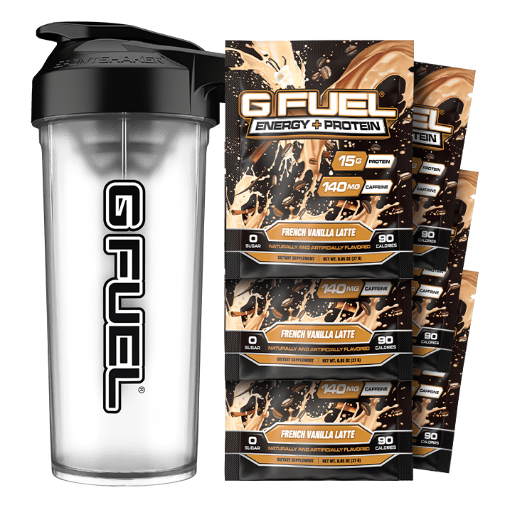 G FUEL| G FUEL Energy + Protein Starter Kit Starter Kit French Vanilla Latte SK00103