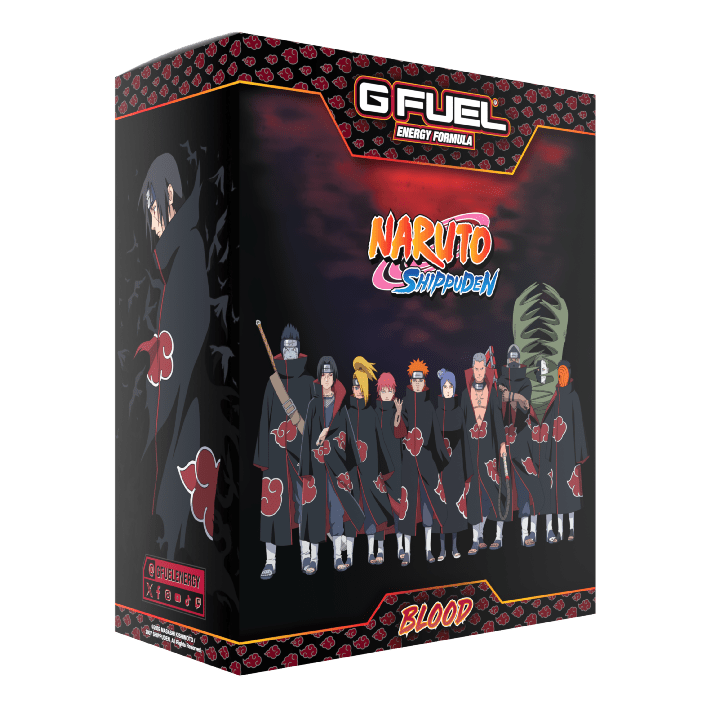 G FUEL| Naruto Akatsuki Blood Collector's Box (Steel) Tub (Collectors Box) 