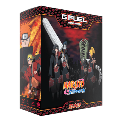 G FUEL| Naruto Akatsuki Blood Collector's Box (Steel) Tub (Collectors Box) 