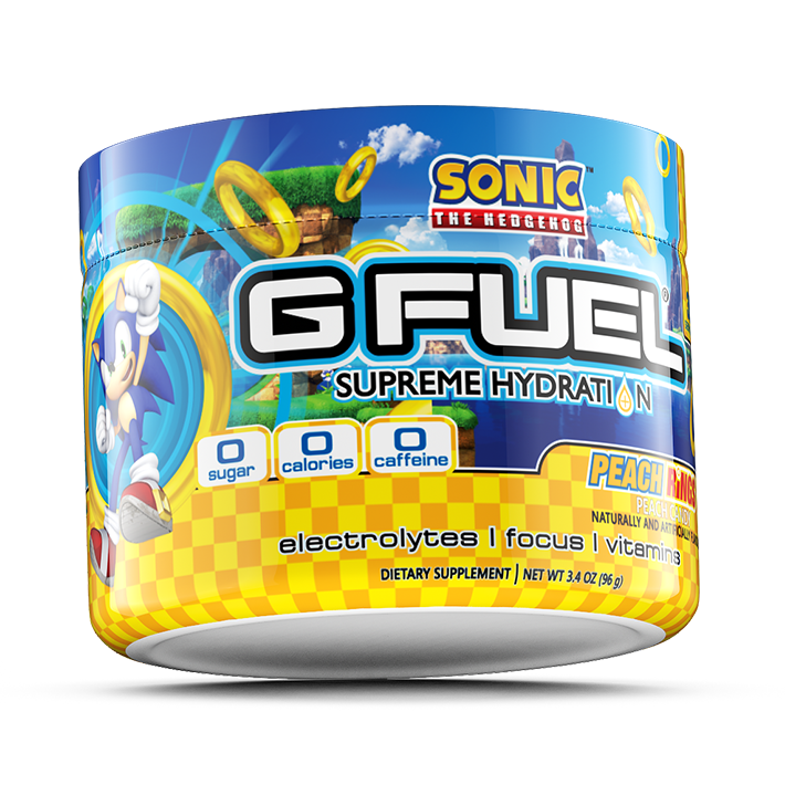 G FUEL| Sonic's Peach Rings Supreme Hydration Hydration Tub 