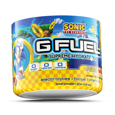 G FUEL| Sonic's Peach Rings Supreme Hydration Hydration Tub 