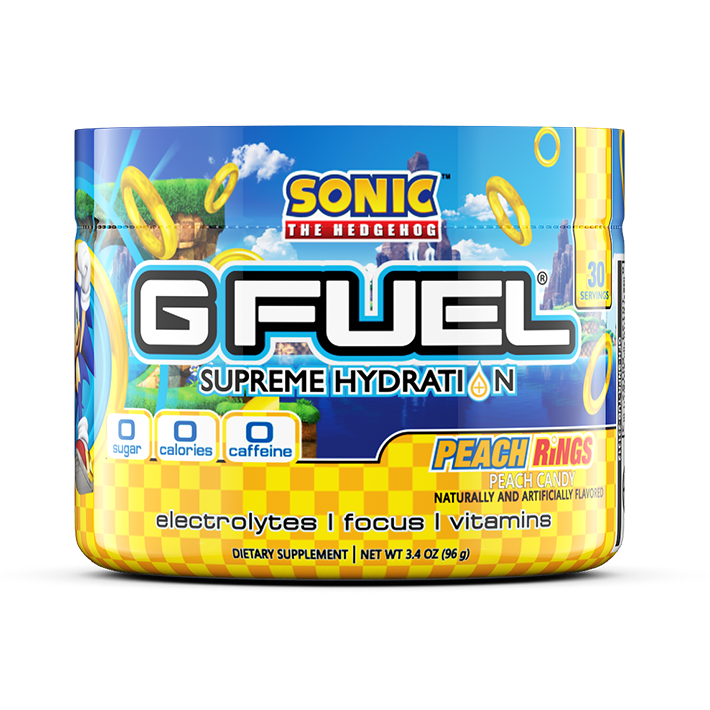 G FUEL| Sonic's Peach Rings Supreme Hydration Hydration Tub 