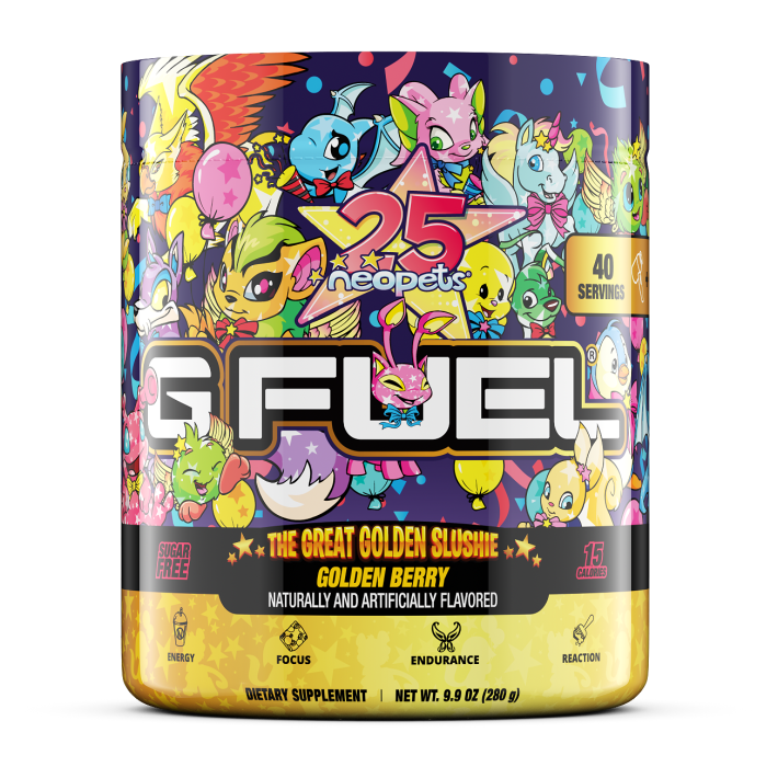 G FUEL| The Great Golden Slushie Collector's Box Tub (Collectors Box) 