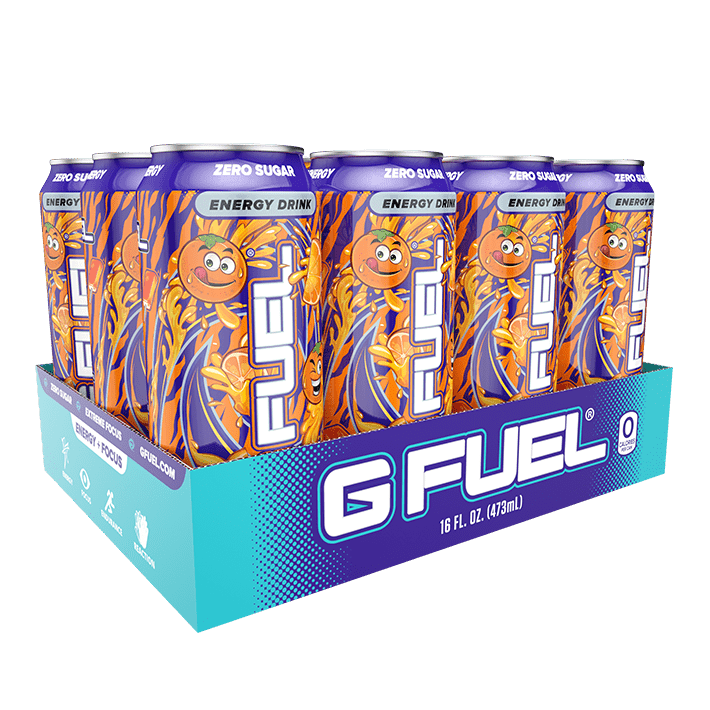 G FUEL| Orange Vibe Generic Cans RTD 12 Pack RTD-OVR12